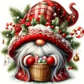 Diamantmalerei Weihnachtsgnom 40 bis 60 cm Harz oder Acryl – Farbe 120 Colors-BQ BY-8
