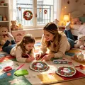 Diamantmalerei Weihnachtskranz 20 bis 60 cm Acryl Anhänger – 2