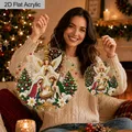 Diamantmalerei Weihnachtskrippe 20 bis 30 cm flach hängend – 2