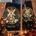 Diamantmalerei Weihnachtskrippe 20 bis 30 cm flach hängend – 3