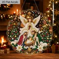 Diamantmalerei Weihnachtskrippe 20 bis 30 cm flach hängend – 6