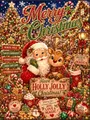 Diamantmalerei Weihnachtsmann Rentier 20 bis 70 cm rund oder eckig – Farbe WEISS (A1)