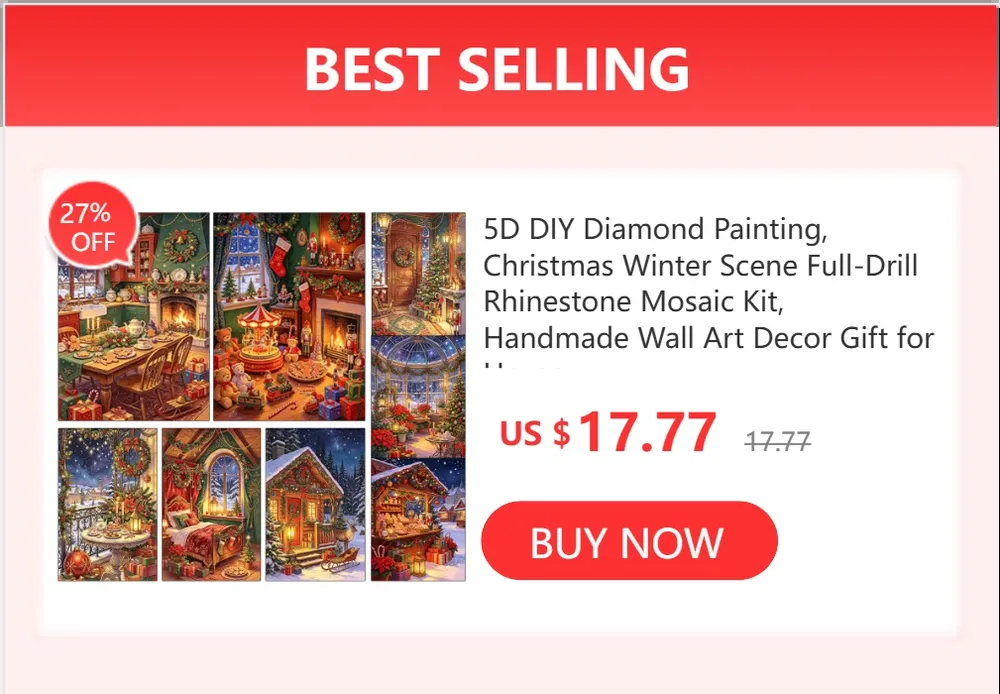 Diamantmalerei Weihnachtsmotiv 20 x 30 bis 30 x 40 cm rund/eckig