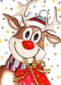 Diamantmalerei Weihnachtsmotiv 20 x 30 bis 30 x 40 cm rund/eckig – Farbe VET0492