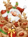 Diamantmalerei Weihnachtsmotiv 20 x 30 bis 30 x 40 cm rund/eckig – Farbe VET0493