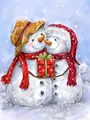 Diamantmalerei Weihnachtsmotiv 20 x 30 bis 30 x 40 cm rund/eckig – Farbe VET0497