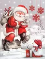 Diamantmalerei Weihnachtsmotiv 20 x 30 bis 30 x 40 cm rund/eckig – Farbe VET0487
