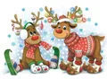 Diamantmalerei Weihnachtsmotiv 20 x 30 bis 30 x 40 cm rund/eckig – Farbe VET0503