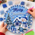 Diamantmalerei Weihnachtsornament Kranz 20 bis 25 cm – 1