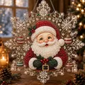 Diamantmalerei Weihnachtsornament Kranz 20 bis 25 cm – Farbe 20cm