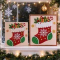 Diamantmalerei Weihnachtsstrumpf Ornament DIY – 4