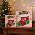 Diamantmalerei Weihnachtsstrumpf Ornament DIY – 5