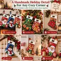 Diamantmalerei Weihnachtsstrumpf Set mit Nikolaus Schneemann – 3