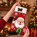 Diamantmalerei Weihnachtsstrumpf Set mit Nikolaus Schneemann – 4