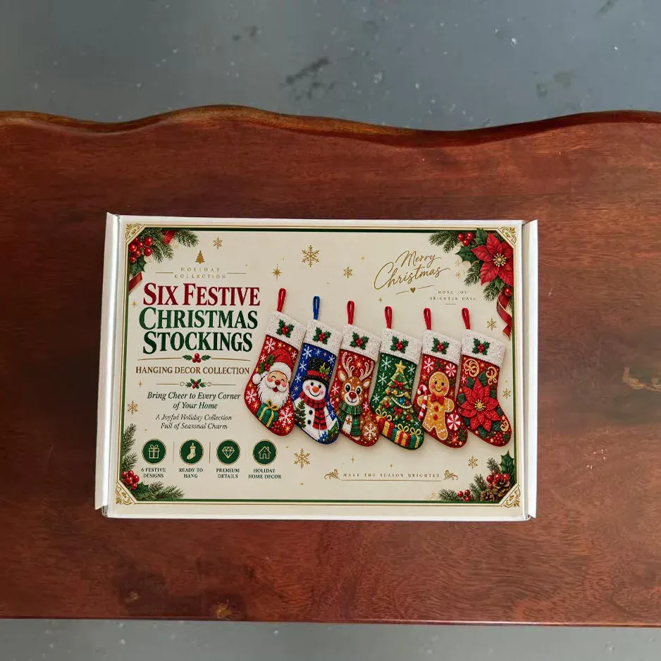 Diamantmalerei Weihnachtsstrumpf Set mit Nikolaus Schneemann