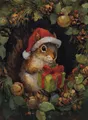 Diamantmalerei Weihnachtstiere 20 bis 70 cm rund oder eckig – Farbe Hellgrau (06)
