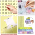 Diamantmalerei Werkzeug Aufkleber Transparent DMC 447 Nummern – 6