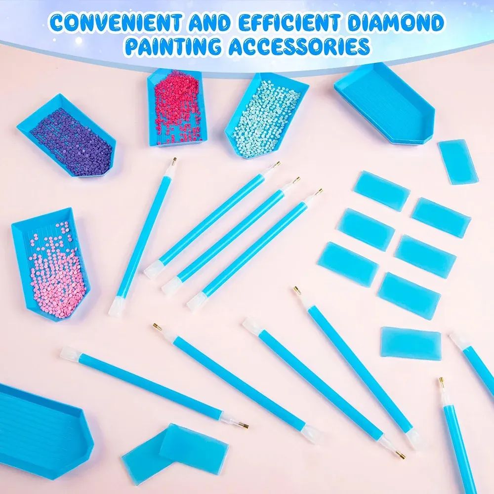 Diamantmalerei Werkzeugset 21-teilig für DIY-Bastelarbeiten