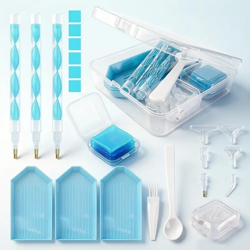 Diamantmalerei Werkzeugset mit Aufbewahrungsbox und MultiPlacer