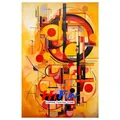 Diamantmalerei Western Abstraktion Wassily Kandinsky 20x25cm bis 45x60cm – Color Burgunderrot