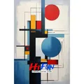 Diamantmalerei Western Abstraktion Wassily Kandinsky 20x25cm bis 45x60cm – Color Gelb