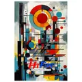 Diamantmalerei Western Abstraktion Wassily Kandinsky 20x25cm bis 45x60cm – Color schwarz