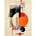 Diamantmalerei Western Abstraktion Wassily Kandinsky 20x25cm bis 45x60cm – Color hellgrün