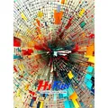 Diamantmalerei Western Abstraktion Wassily Kandinsky 20x25cm bis 45x60cm – Color Hellgrau