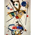 Diamantmalerei Western Abstraktion Wassily Kandinsky 20x25cm bis 45x60cm – Color Blau
