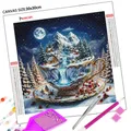Diamantmalerei Winter Teetasse 20 bis 40 cm – 2