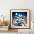 Diamantmalerei Winter Teetasse 20 bis 40 cm – 3