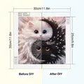 Diamantmalerei Yin Yang Katze 30x30cm – 3