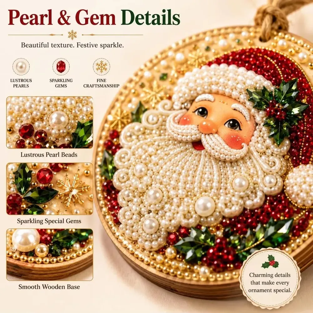 Diamantmosaik Weihnachtsanhänger 6 bis 12 Stück