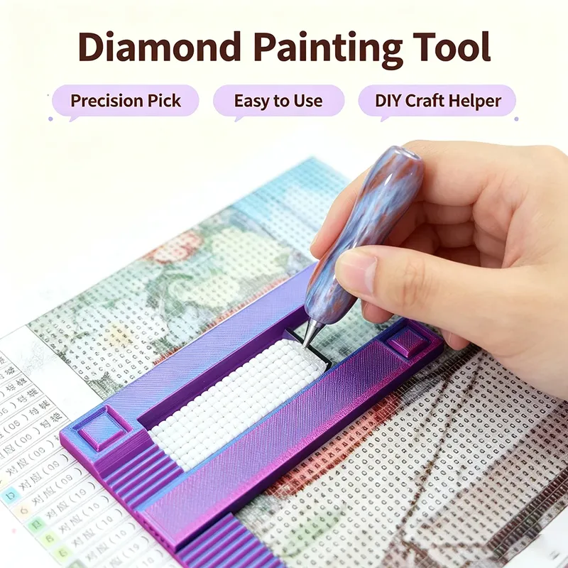 Diamond Painting Ausrichtungswerkzeug Set mit Lineal