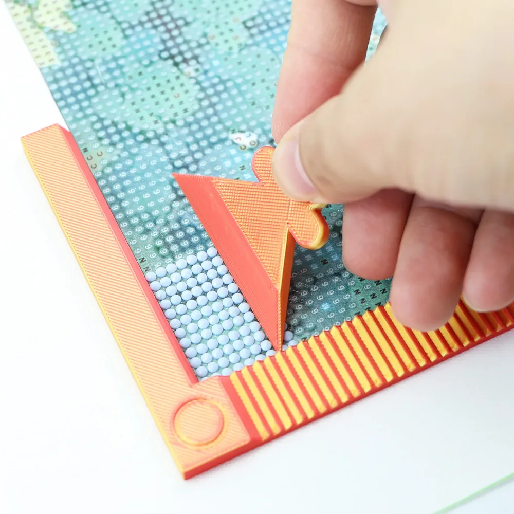 Diamond Painting Ausrichtungswerkzeug Set mit Lineal
