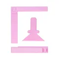 Diamond Painting Ausrichtungswerkzeug Set mit Lineal – Farbe Pink square