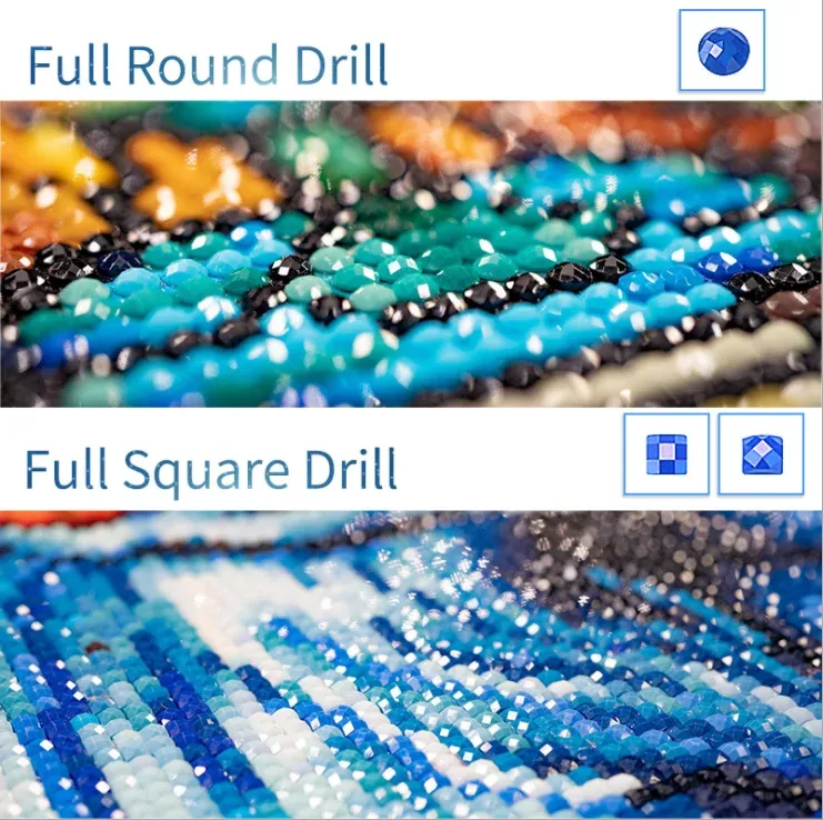 Diamond Painting Foto nach Wunsch quadratisch oder rund 15 bis 25 cm
