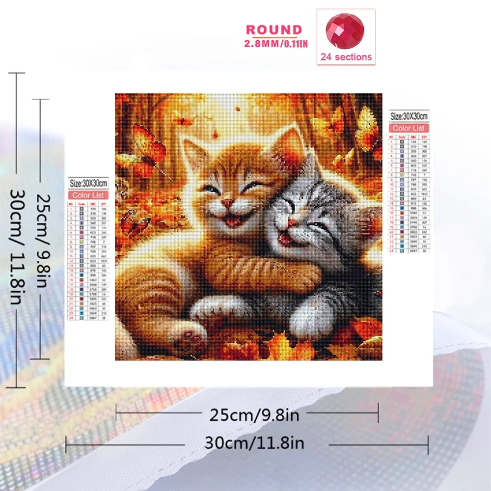 Diamond Painting Katze Tier Mosaik Acryl Bastelbedarf Heimdekoration