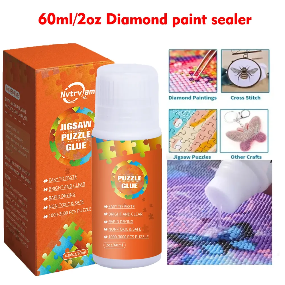 Diamond Painting Kleber klar mit Schwammkopf für Papier und Holz