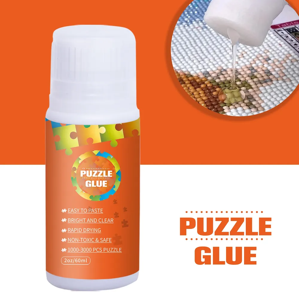 Diamond Painting Kleber klar mit Schwammkopf für Papier und Holz