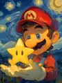 Diamond Painting Mario Bros Mosaik handgefertigt rund oder quadratisch – Farbe WEISS (1)