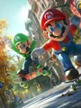 Diamond Painting Mario Bros Mosaik handgefertigt rund oder quadratisch – Farbe A21