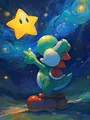 Diamond Painting Mario Bros Mosaik handgefertigt rund oder quadratisch – Farbe Marineblau (9)