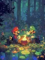 Diamond Painting Mario Bros Mosaik handgefertigt rund oder quadratisch – Farbe A16