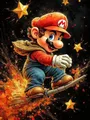 Diamond Painting Mario Bros Mosaik handgefertigt rund oder quadratisch – Farbe A17
