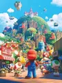 Diamond Painting Mario Bros Mosaik handgefertigt rund oder quadratisch – Farbe Dunkelgrau (18)