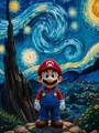 Diamond Painting Mario Bros Mosaik handgefertigt rund oder quadratisch – Farbe Rosa (20)