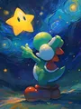 Diamond Painting Mario Bros Mosaik handgefertigt rund oder quadratisch – Farbe WEISS (A1)