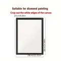 Diamond Painting Rahmen magnetisch 28 x 38 cm selbstklebend schwarz – 2