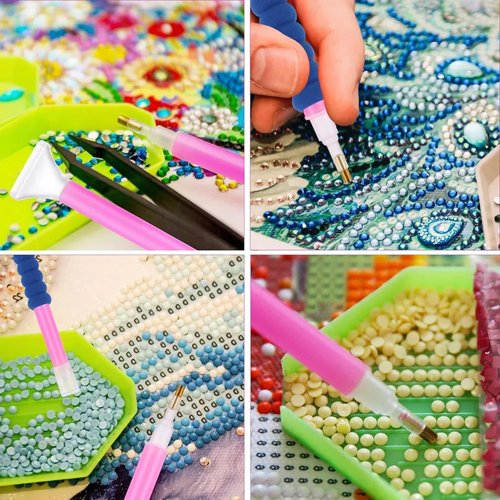 Diamond Painting Stift Kit Set mit Kleber Ton